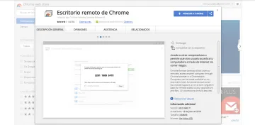 Miniatura Chrome Remote Desktop