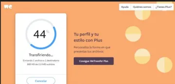 Miniatura WeTransfer Plataforma