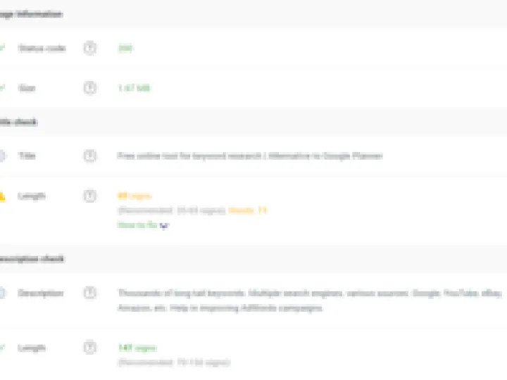 Captura Sitechecker